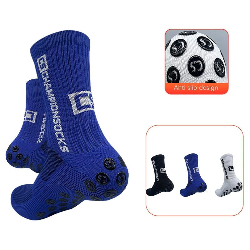 

Anti Slip Soccer Socks Silicone Suction Cup Grip Sports Footwear Football Baseball Rugby Breathable Sox Outdoor Comfortable Sock