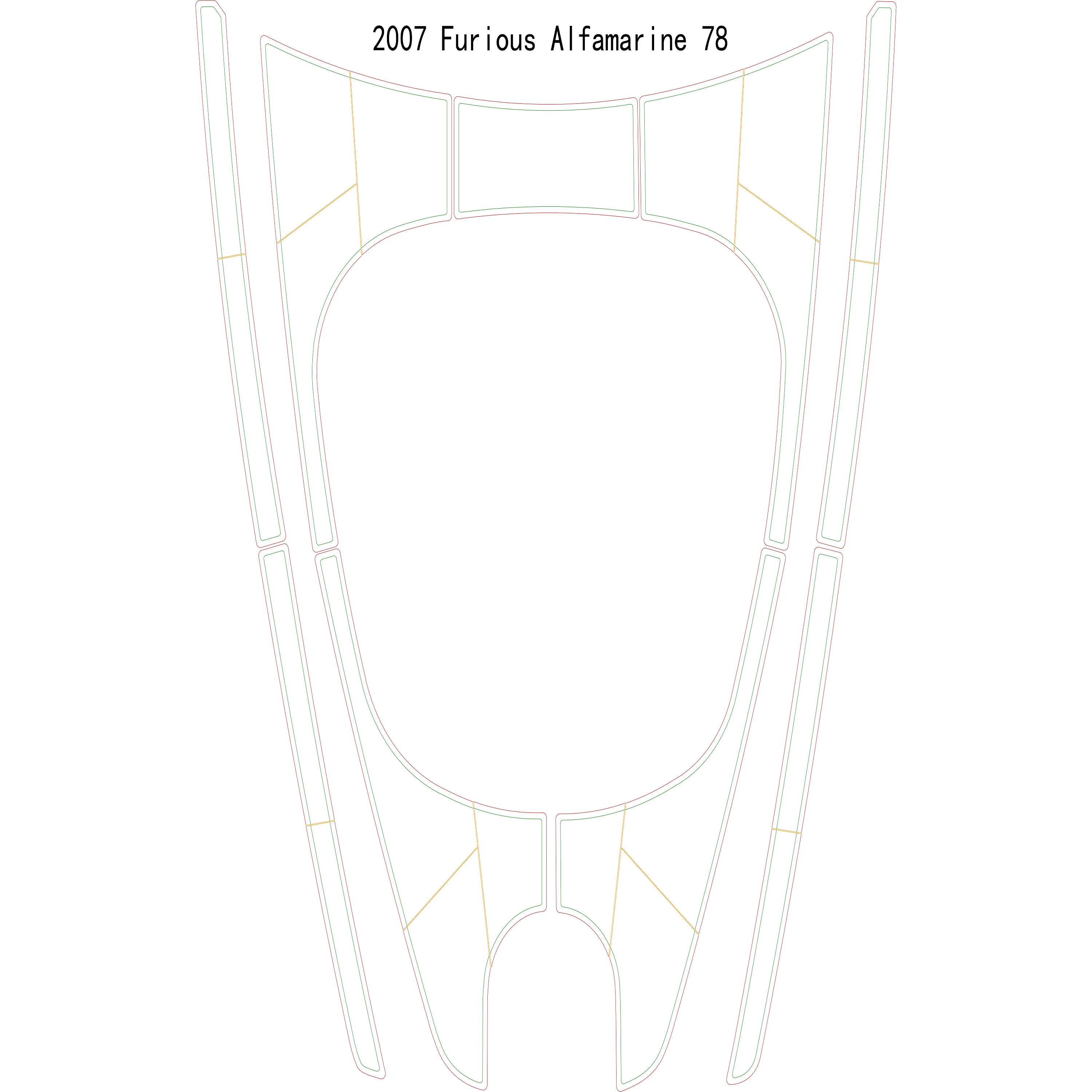 

2007 Furious Alfamarine 78 Boat EVA Faux Teak Deck Floor Pad