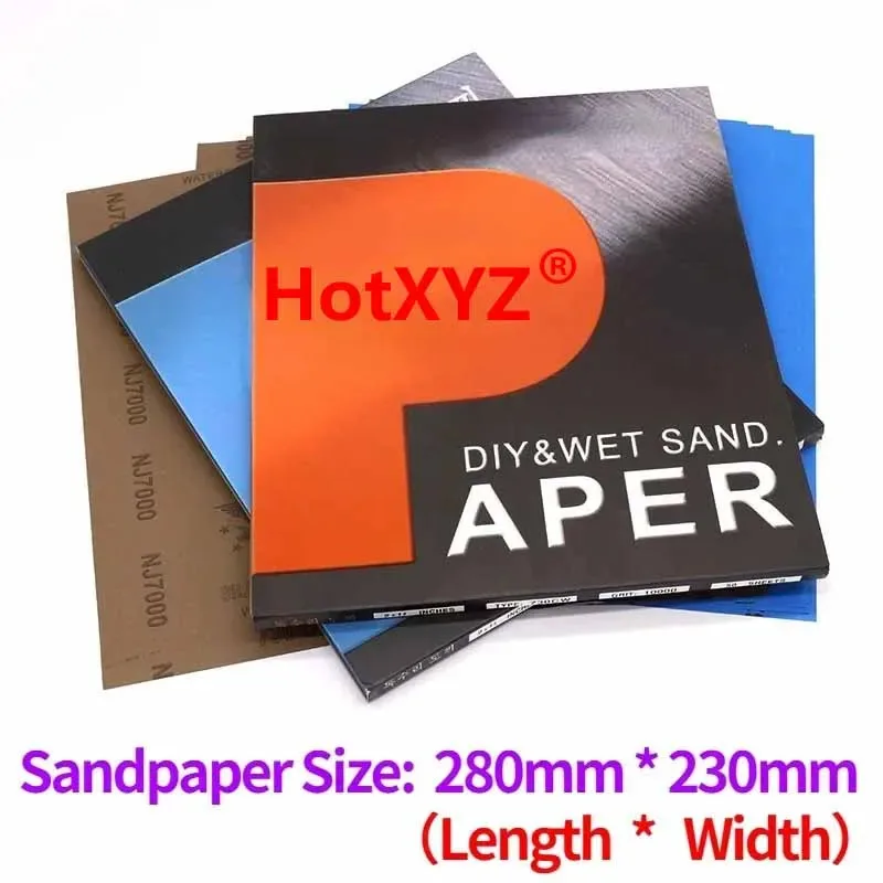 60-10000 Grit SandPapers Wet and Dry Polishing Sanding Wet/dry Abrasive Sandpaper Paper Sheets Surface Finishing Made 2 Pcs
