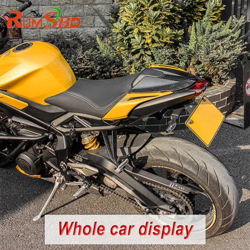Imagen 2 del producto Para Triumph Street Triple RS 765 2020 2021 2022 2023 cubierta de asiento individual de pasajero trasero de motocicleta asiento trasero carenado de parabrisas