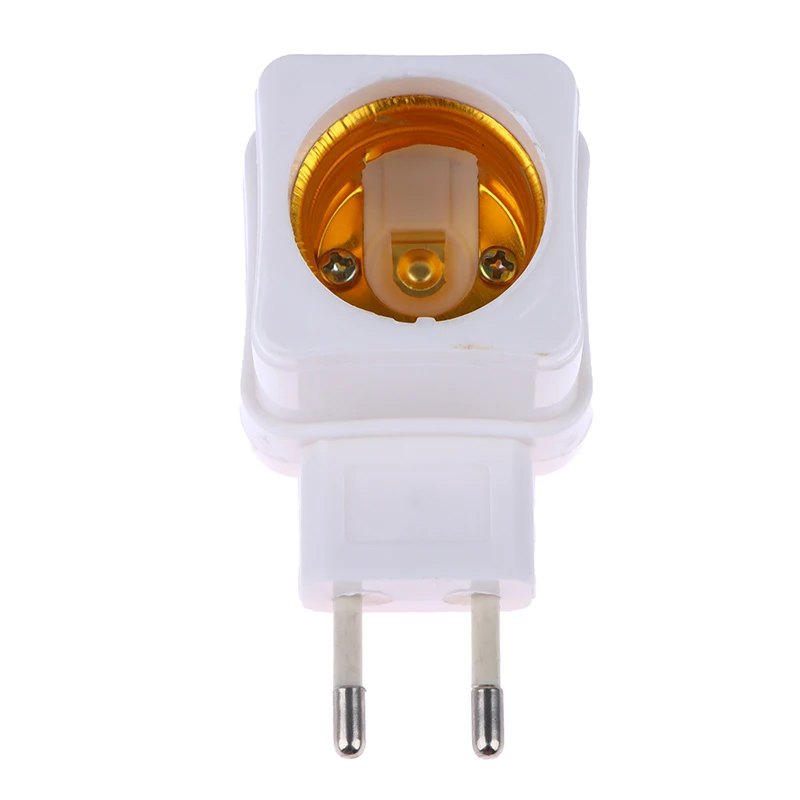 1Pc E27 Socket Lamp Bulb Adapter White LED Light Lamp Bulbs Socket Base Lamp Holder Holder Plug Adapter ON/OFF Switch