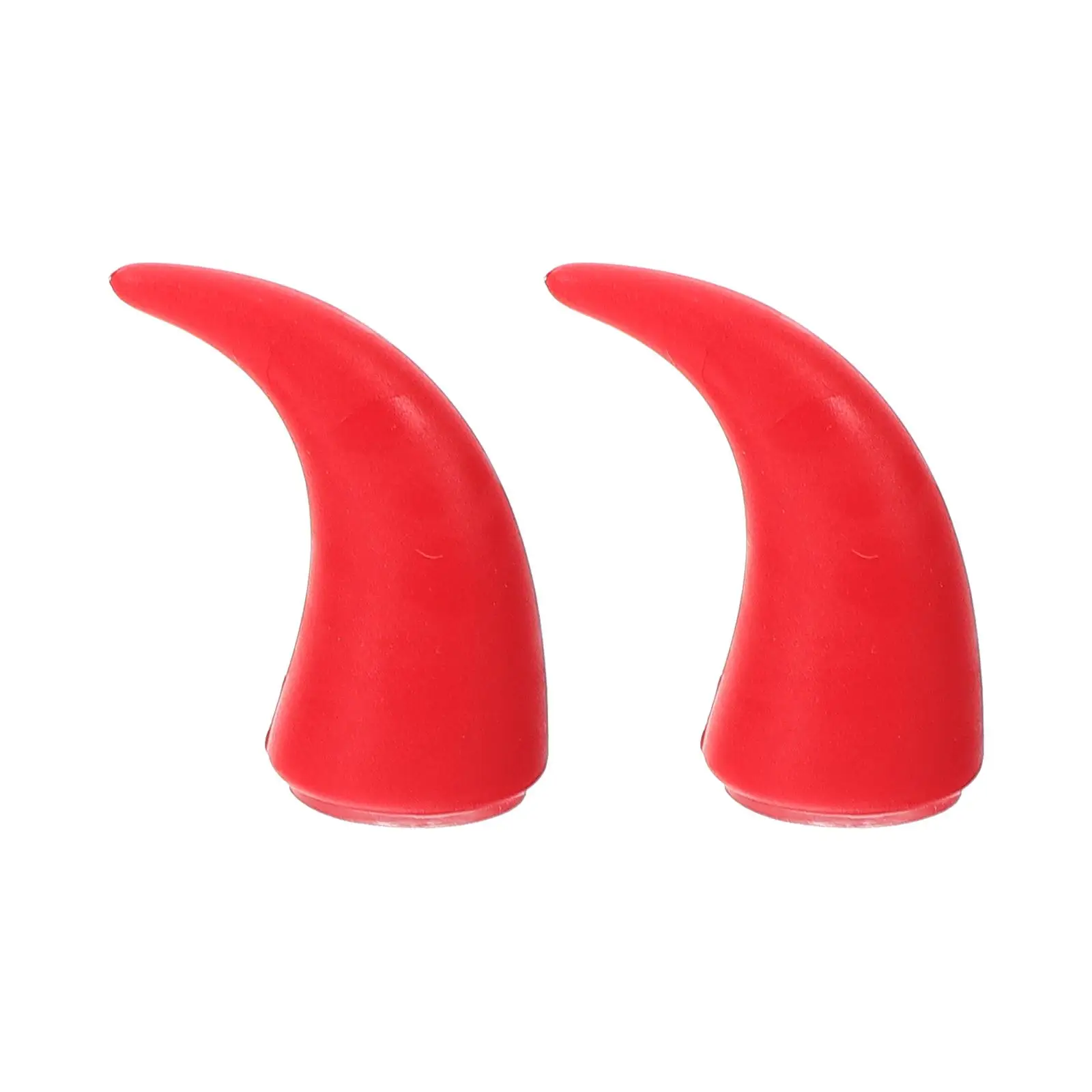 

2 Pcs Calf Horns Motorcycle Decoration Durable Plastic DIY Accessories Bike Helmets Halloween