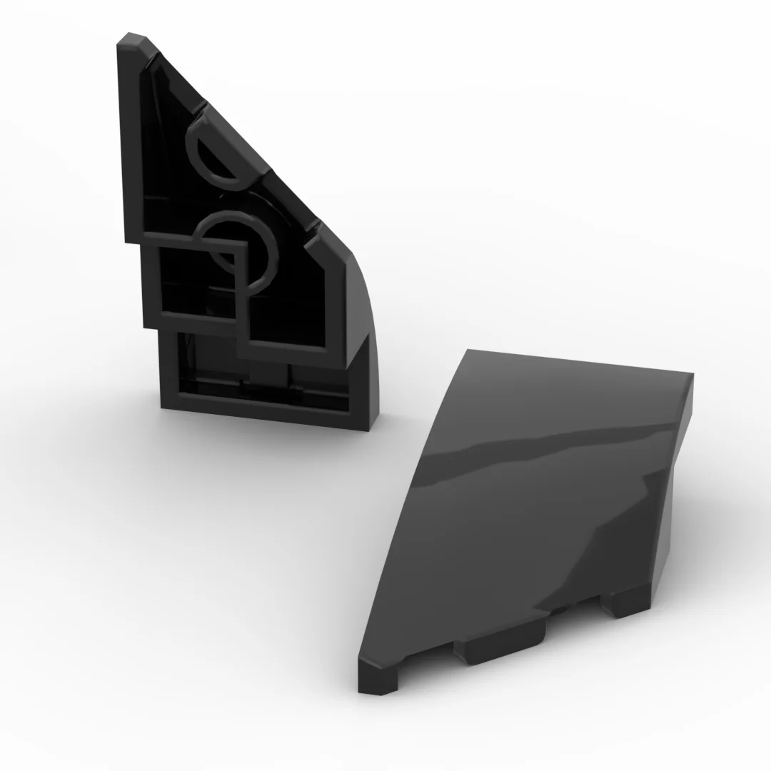 

Small particle building block MOC 6930 2x4 wedge arc panel assembly toy parts DIY