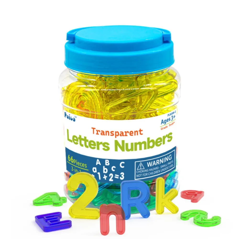 Alphabet Montessori Light Table Toys Shapes Storage Cans Letters Numbers Aids Colorful Numbers Number Montessori Toys