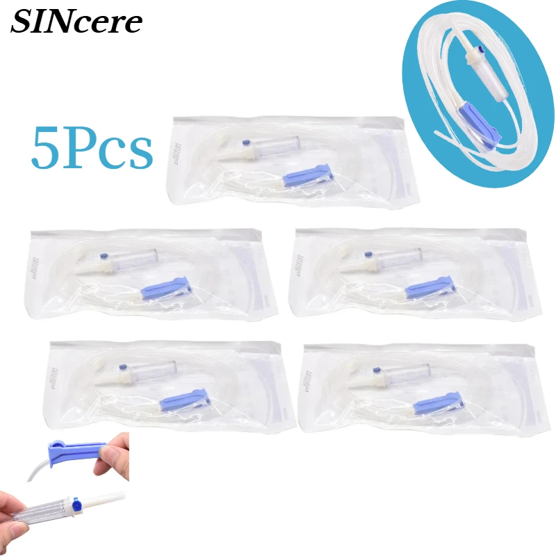 

5PCS Dental Water Pipe Disposable Mouth Irrigator Implant Water Pipe Cooling PipeTransparent Water Pipe Oral Irrigation for NSK