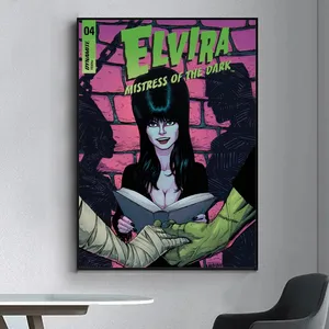 Vintage Movie Elvira M-Poster Herrin der dunklen, extravaganten Wandaufkleber für Wohnzimmer und Bar, dekorative Malerei, Mitte 12 Hauptverkäufe Elvira - №7