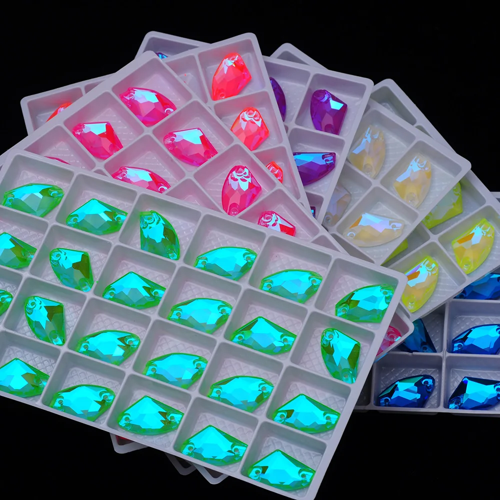 3256 Galaktische Fluoreszierende Neon Elektrische Deko-Nähaccessoires, Charms für Nägel, Acryl-Fasensteine, Strass-Applikationen für Kleider – Detail 1