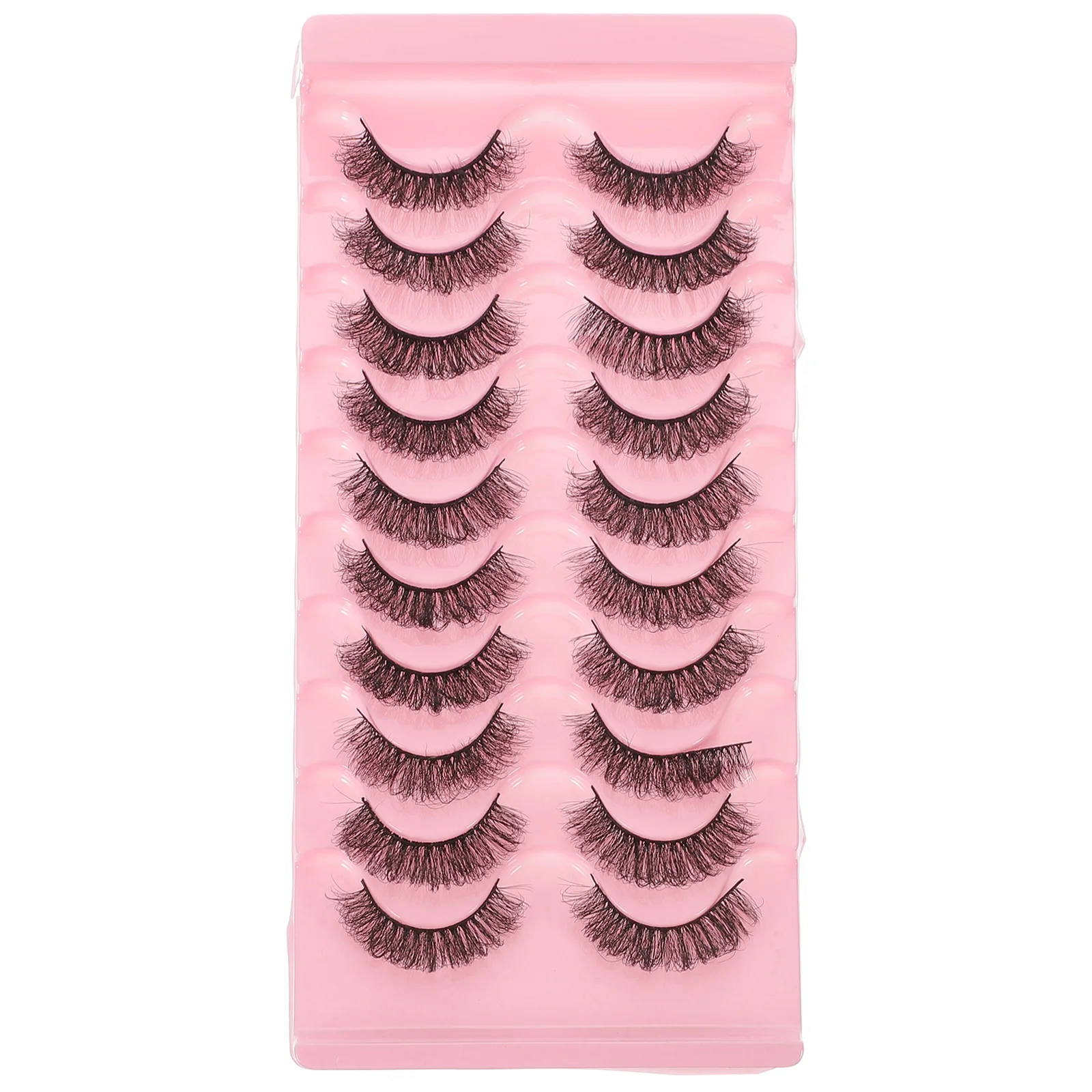 

10 Pairs 7D Curved False Eyelashes Makeup Lash Extensions Full Natural Women Girls Classic Long Fake Lashes Kit For Wedding