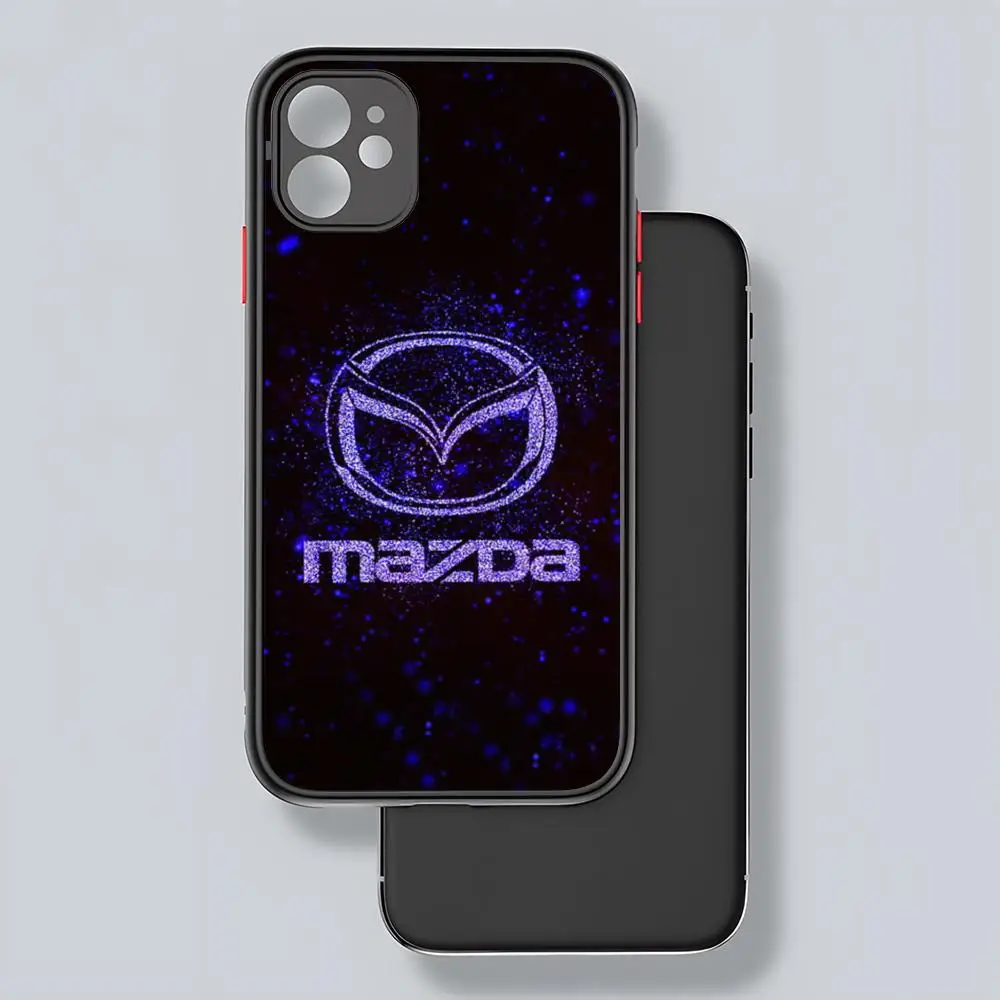 Mazda Phone Case Potdemiel Matte Transparent For 15 iPhone 12 11 13 Pro Max X XR 8 Plus Back Cover