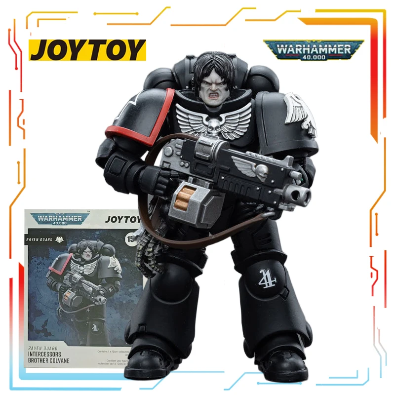 JOYTOY Originale Warhammer 40k Serie Raven Guard Anime Azione Modello di Montaggio Giocattoli Da Collezione Modello Ornamenti Regali per I Ragazzi