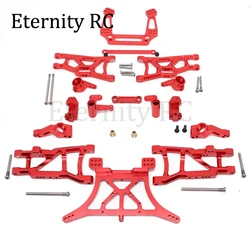 Upgrade Aluminum Alloy Chassis Arm C Seat Rear Stub Axle Parts Kit for 1/10 Traxxas 2WD Slash Rustler Stampede Parts