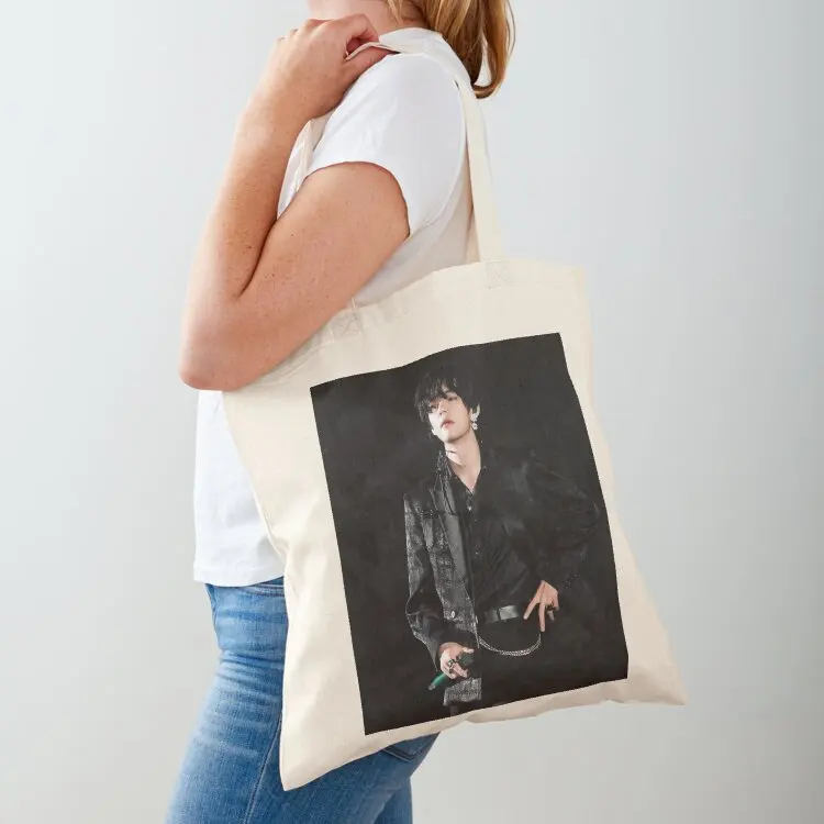 

V in all black Tote Bag tote bag custom Canvas bag for women Eco Fabric