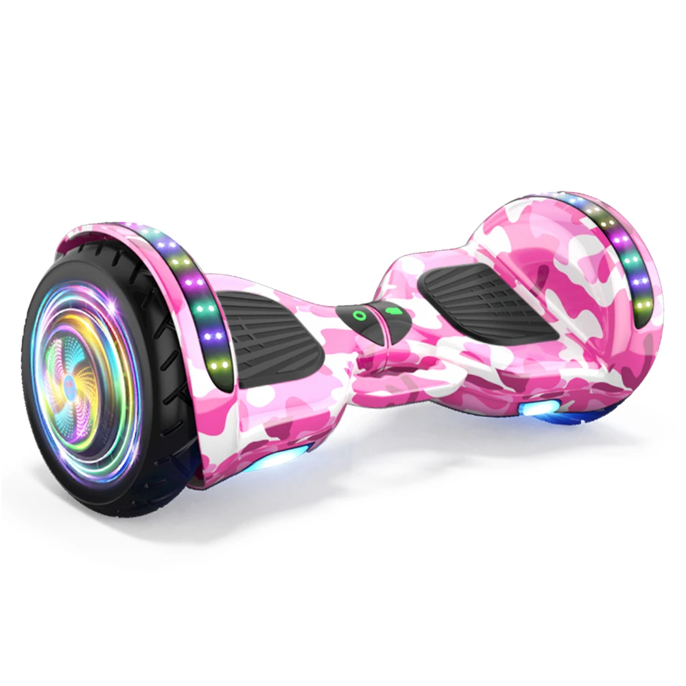 2024 New Cool Lighting Tunnel Motor Hoverboard 10 pollici Self Balance Scooter 700W doppio motore per bambini e adulti