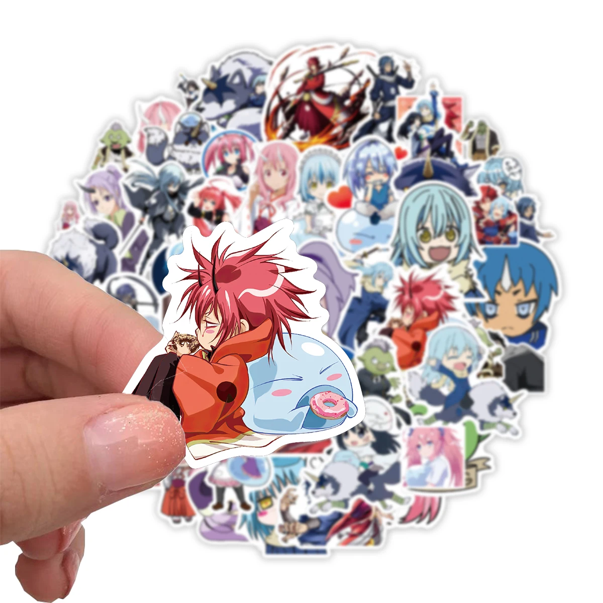 50PCS Bandai  stickers The Slime Diaries Cartoon DIY mobile phone suitcase notebook waterproof decorative stickers