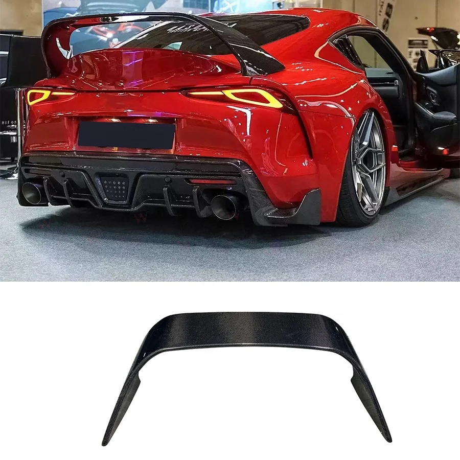 MB Style Carbon Fiber Rear Trunk High Wing Spoiler For Supra G/GR A90 A91 Mk Mk5 Rear Spoiler Wing  Car Parts