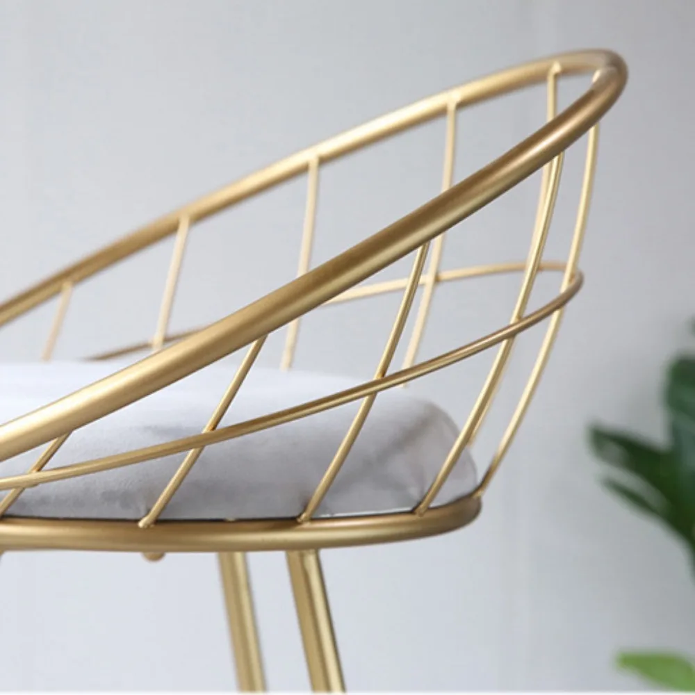 Design Chair Mid Century Furniture Metal Chairs Living Room Armchair Bar Stools For Kitchen Chaise Nordic Tabouret Beauty Salon