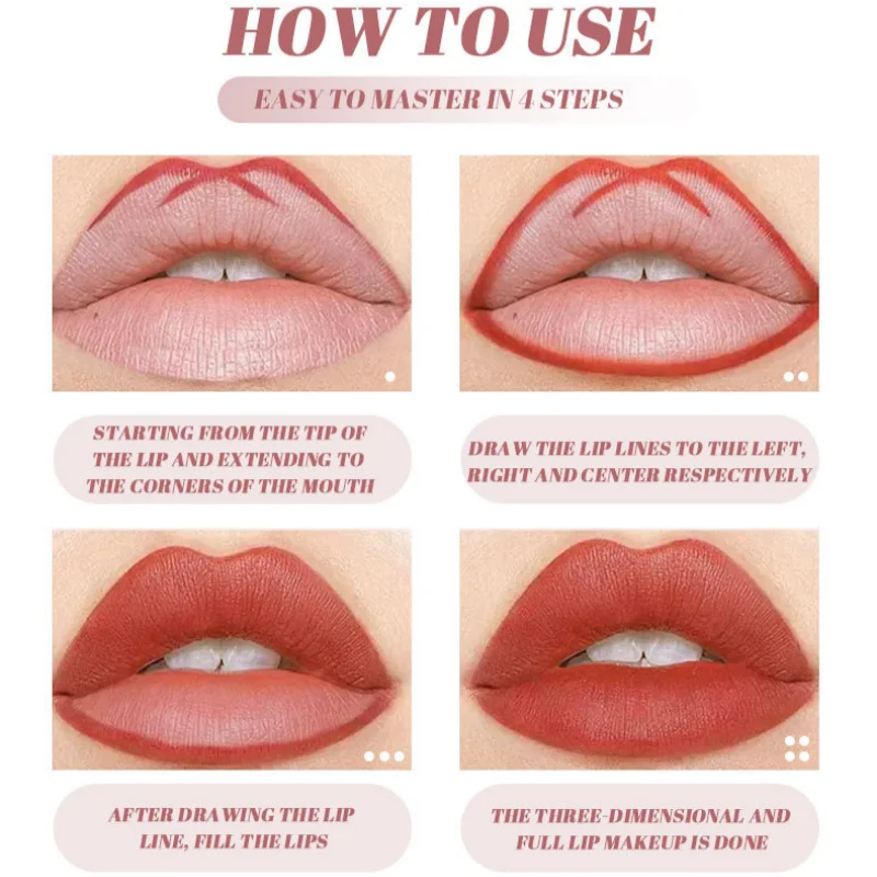 6색/박스 매트 립 라이너 펜슬 세트 방수 롱래스팅 누드 레드 립 컨투어 펜슬 섹시 로즈 핑크 립스틱 틴트 메이크업