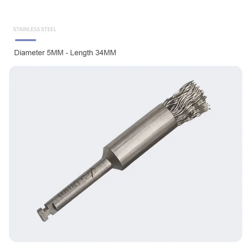 Dental Abutment Brush Tools Dental Implant Surface Debridement Titanium Brush Oral Care Cleaning Repairing Maintenance Tool