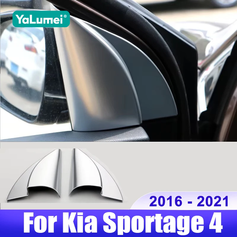 

Kia Sportage 4 QL 2016 2017 2018 2019 2020 2021 Car Front Door Window Inner Triangle A Colum Cover Trim For Accessories