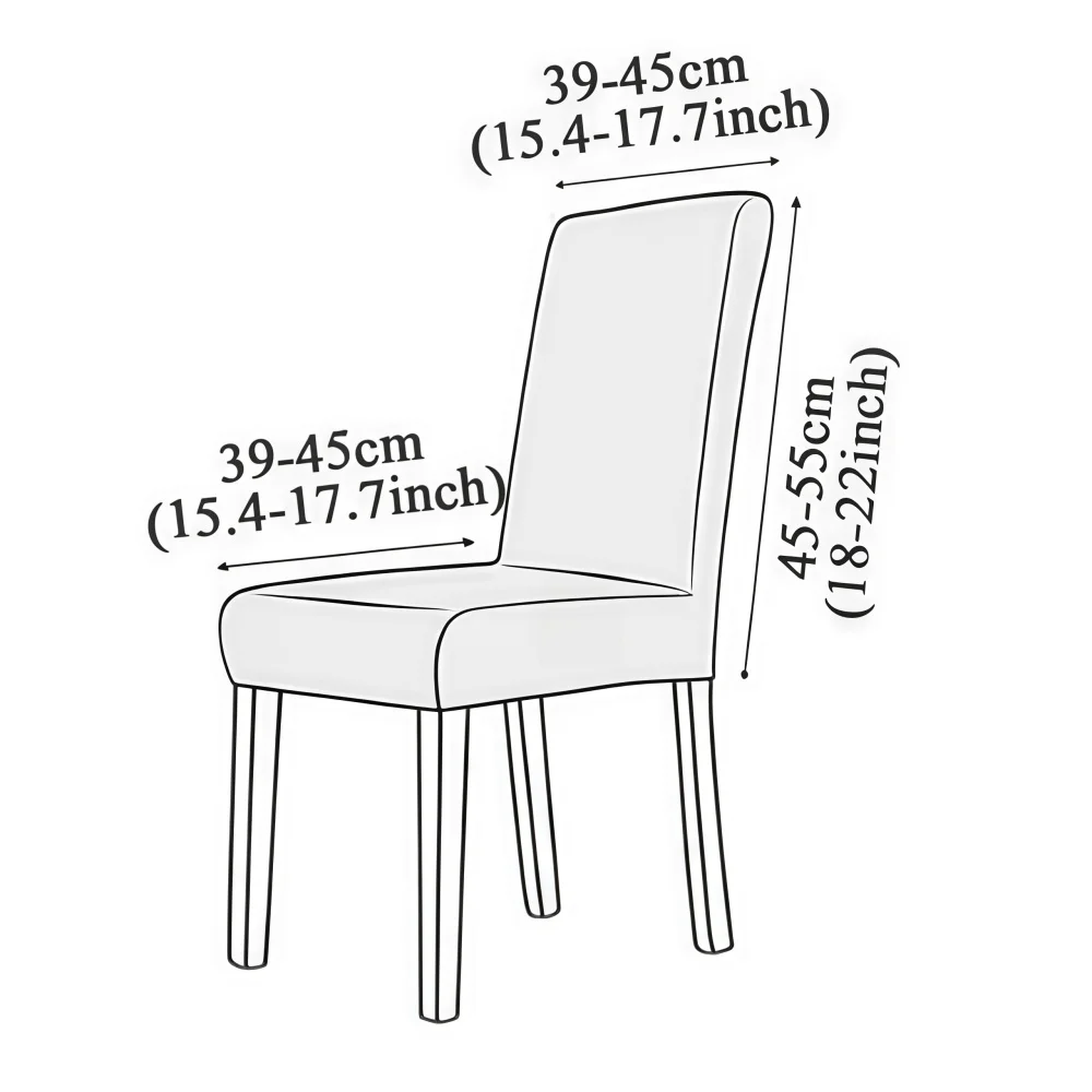 1PC Universal Stretch Leaf Jacquard Chair Cover with Ruffle Skirt Solid Color Antislip Dining Chair Protector for Dining Room