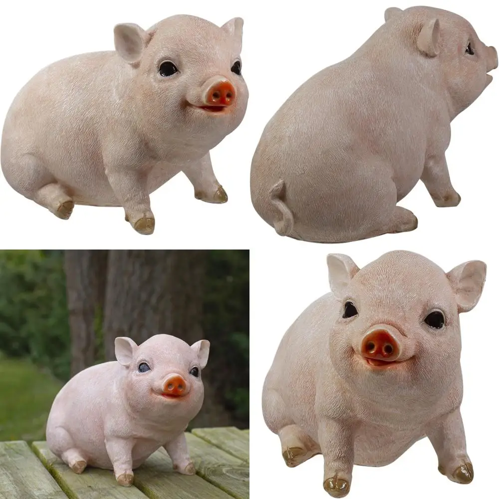 

Реалистичный садовый орнамент из розового поросенка от Northlight 12.