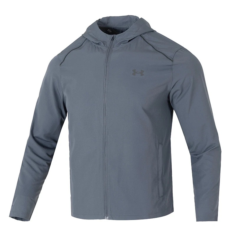 

Underarmour)/Ualaunch Hooded Jacket Men's Loose Jacket Sports Woven Hooded Jacket 1376795-026
