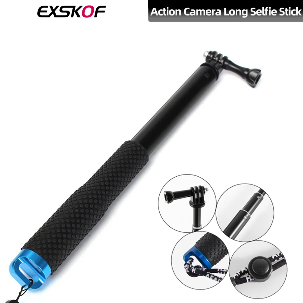 For GoPro Selfie Stick Aluminum Alloy Multi-angle Selfie Mount For GoPro Hero 13 12 11 10 9 DJI OSMO Action 5 4 3 Insta360 X4 X3