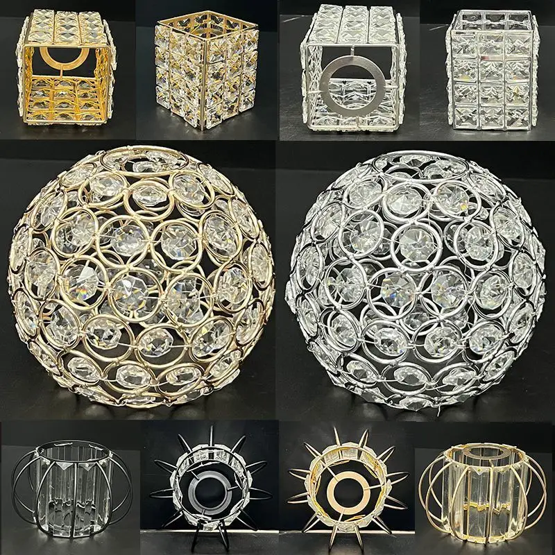1PC Crystal Shade Replacement,Ceiling Fan Light Lampshades for Chandelier Vanity Lights Wall Sconces Pendant Light,1.66