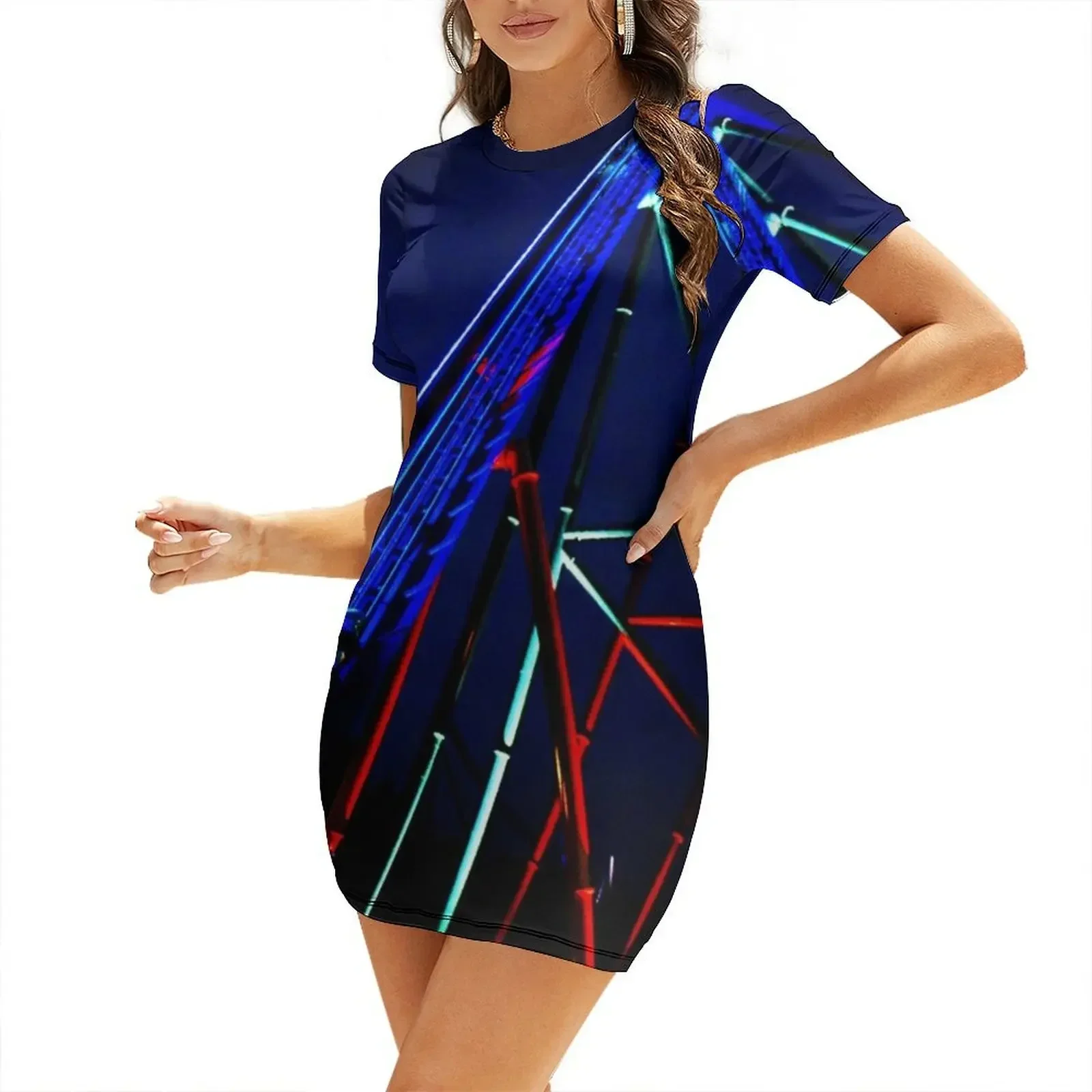 

Orion Sequence Initiated Short-Sleeved Dress women's dresses luxury Female dress