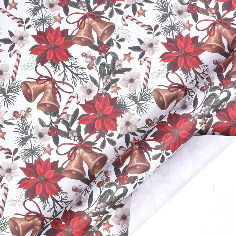 سانتا هدية التفاف عيد الميلاد موضوع عيد الميلاد ورق التغليف هدية عيد الميلاد التفاف ورقة تغليف الهدايا الملونة للاحتفال بعيد الميلاد #4