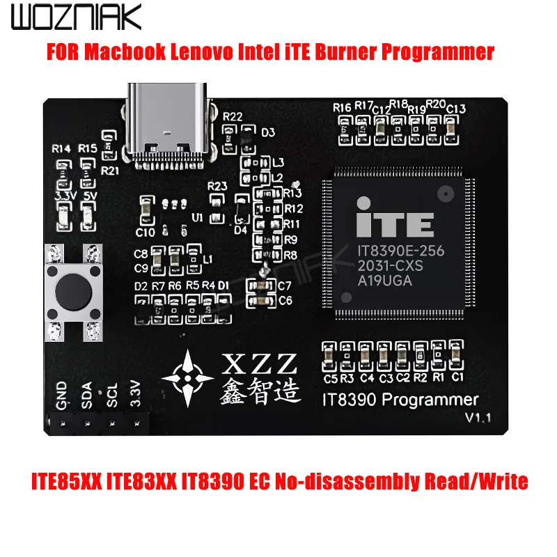 Программатор XZZ ITE для ноутбука Macbook Lenovo Intel, горящий ITE85XX ITE83XX IT8390 EC, инструмент для чтения/записи без разборки