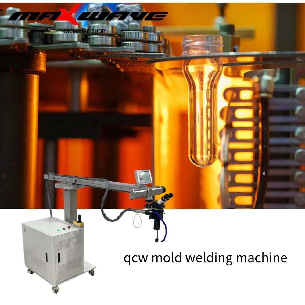 Fiber Laser Welding Machine Maxwave For Thin Metal And Mold 200W QCW Laser for welding metal billboards and bulletin boards