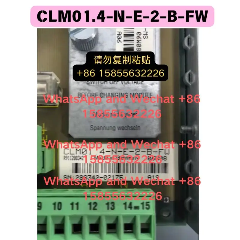 Used OEM disassembled parts Controller CLM01.4-N-E-2-B-FW with program card FWA-CLM1.4-LA1-01VRS-MS Functional test OK