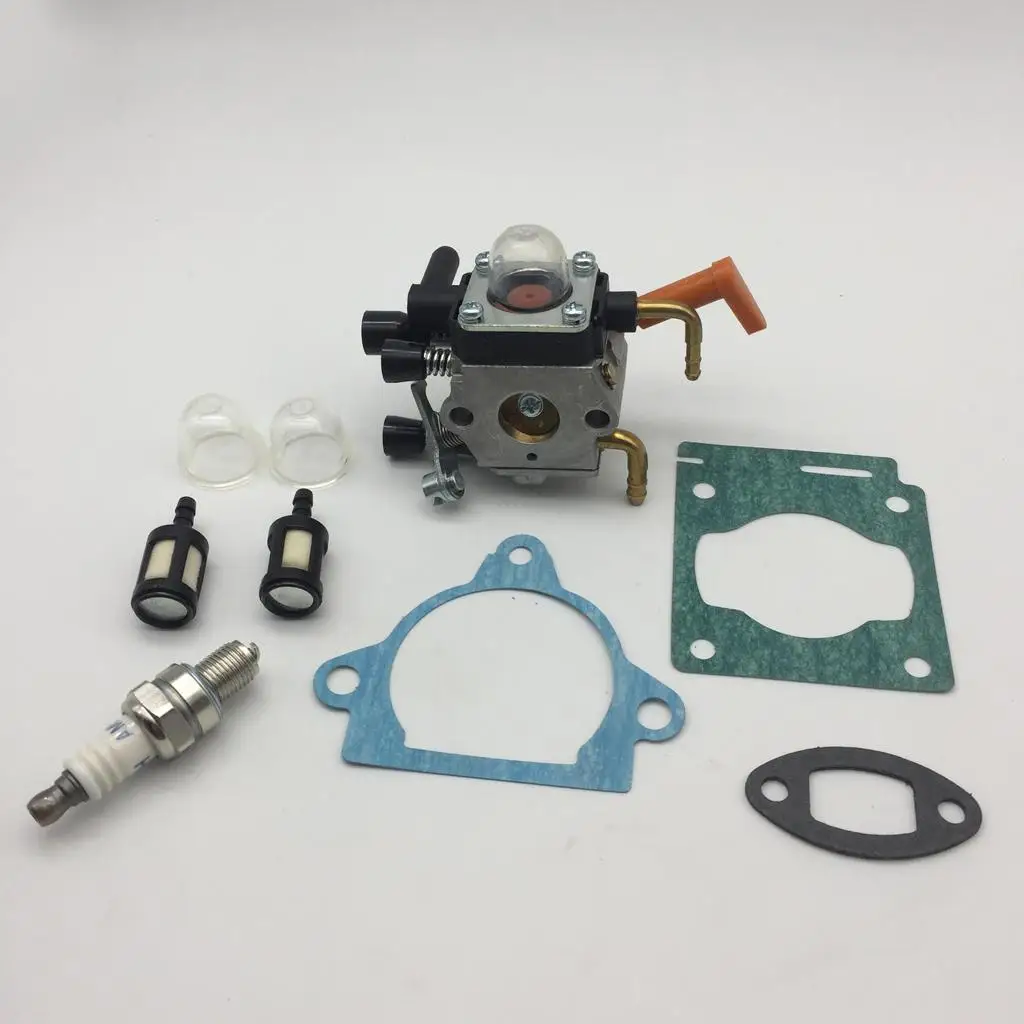 Carburetor Carb Kit Cylinder Gasket Primer Bulbs Set for HS81R HS86R Hedge Trimmer Repair