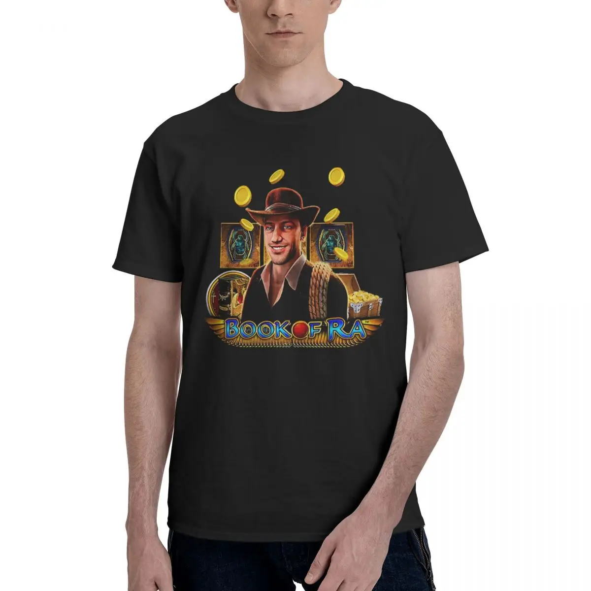 Book Of Ra Graphic Printed T Shirt Summer Men Women Vintage Cotton Casual O- Neck T Shirt Short Sleeve Large Size T Shirt