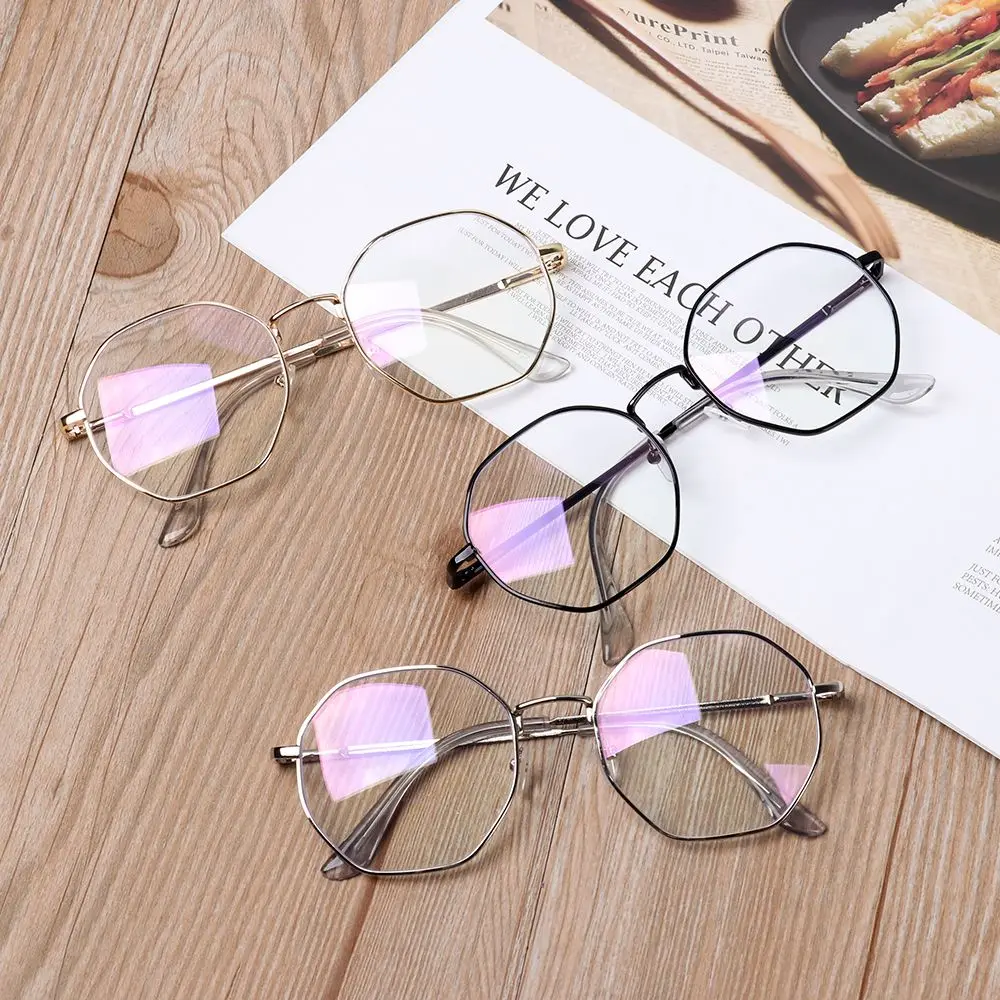 Classic Anti Blue light Octagon Retro Anti-blue Glasses Eye wear Vision Care Eyeglasses