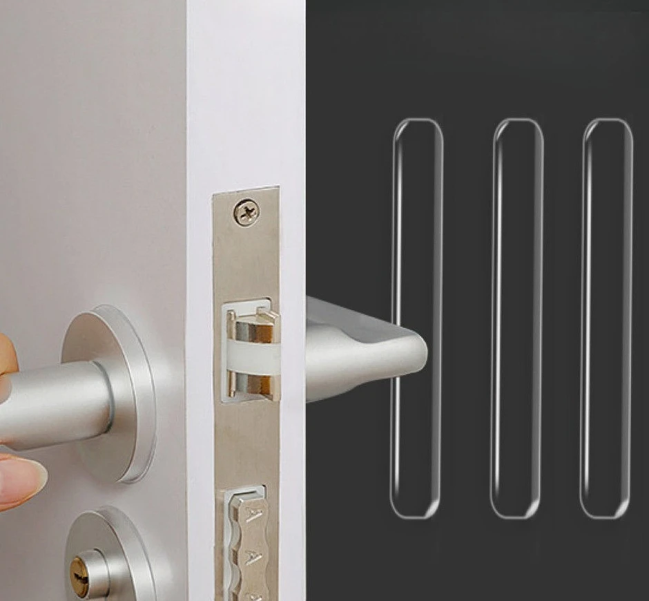 Door Stopper Toilets Drawer Door Cabinets Anti-collision Silicone Pad Self Adhesive Buffer Bumper Mute Protection Pad