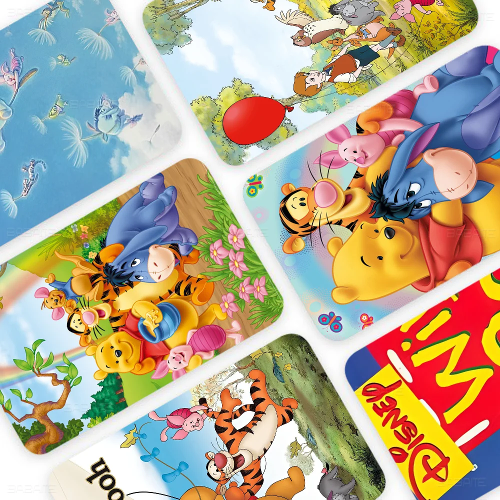 Winnie The Pooh Credit Card Skin Stickers For VISA Bank Bus Metro Access Card Protective Film Cover Sticker Decal Women