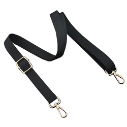 Black Canvas Bag belt wide Strap for Handbag Shoulder bagsAdjustable Replacement crossbody bag Strap durable bag Accessories