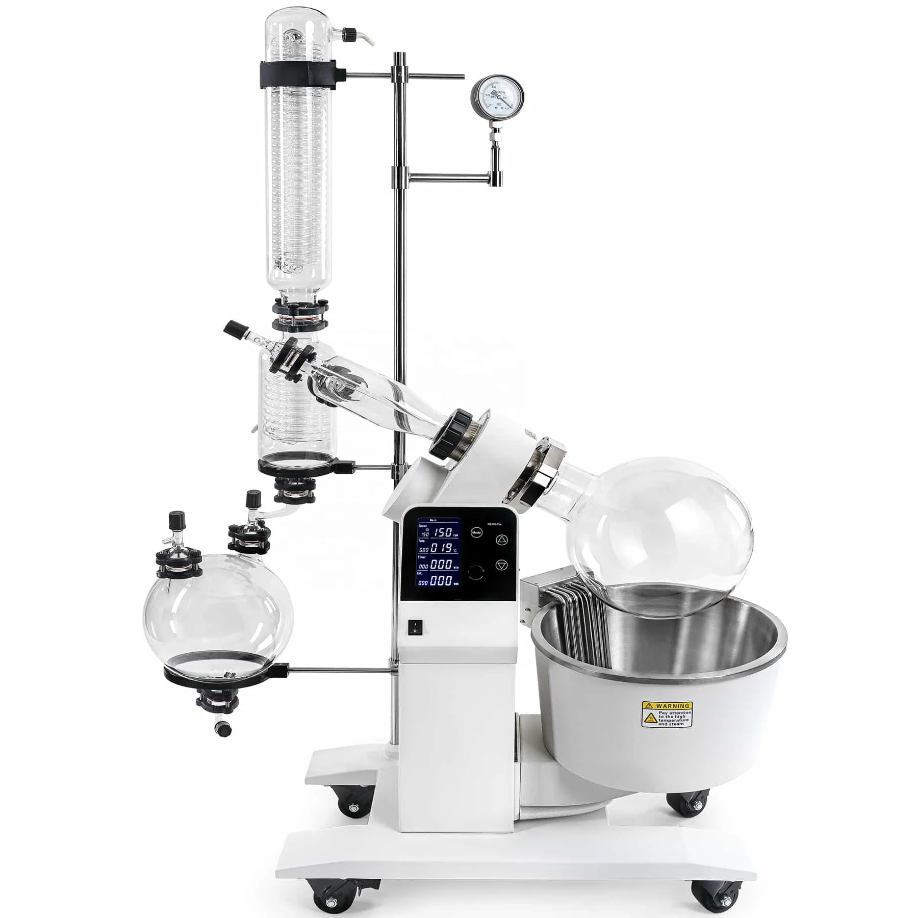 CHINCAN RE200-Pro 20L Industrial Digital Rotary Evaporator RT~180C 10~150rpm