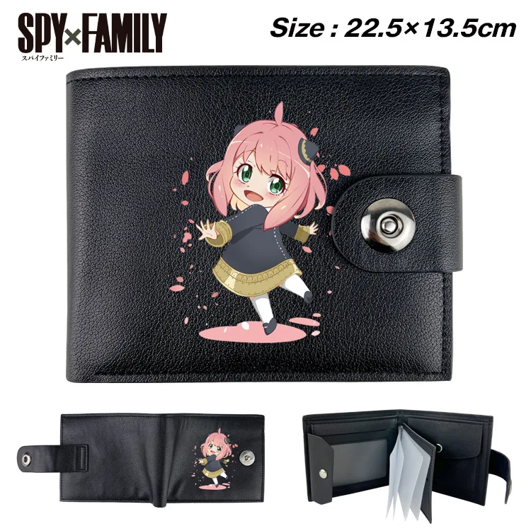 SPY×FAMILY Anime Cartoon Portable Snap Wallet Folding Short Coin Purse Male or Female