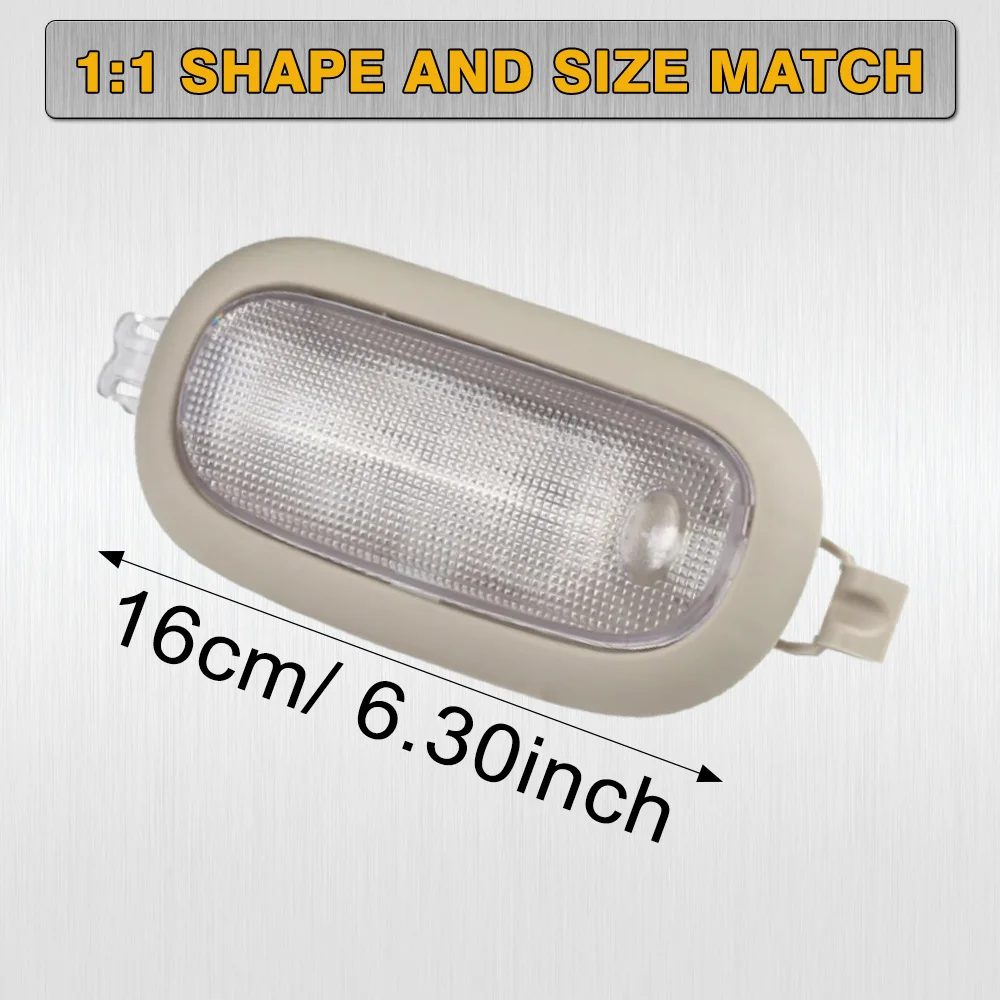 For Dodge Dakota Durango Journey Ram 1500-5500 Jeep Commander Liberty Car Roof Light Interior Dome Lamp Assembly 5JG58TL2AD view 3
