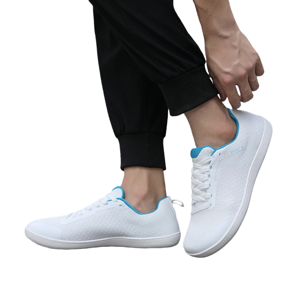 Minimalist Barefoot Shoes Cross Trainer Shoes Breathable Lightweight Tennis Shoes Fashion Running Sneakers for Outdoor Sports