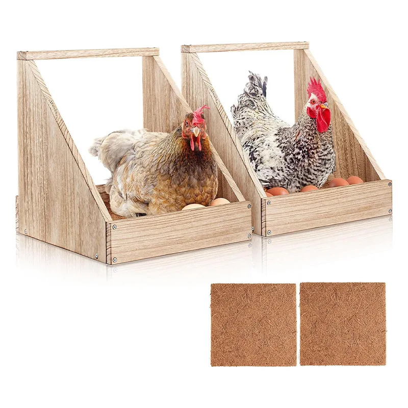 

Chicken Nesting Box Wooden Single Compartment Chicken Coop Accessories Easy Assembly Hen Nest Boxes for Chickens Hens Poultry