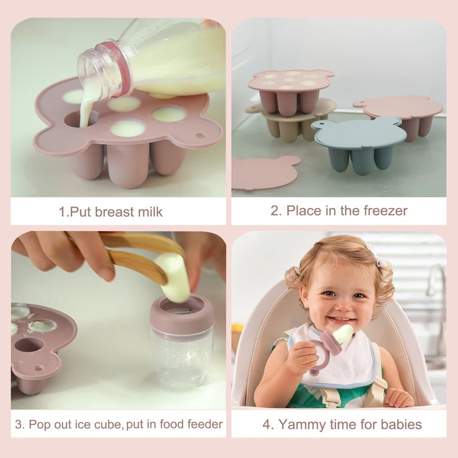 ไอศกรีมเด็ก Pops แม่พิมพ์ซิลิโคน Ice Cream Maker Popsicles แม่พิมพ์เด็กผลไม้ Pacifier Teether ของเล่นเด็ก Sutff