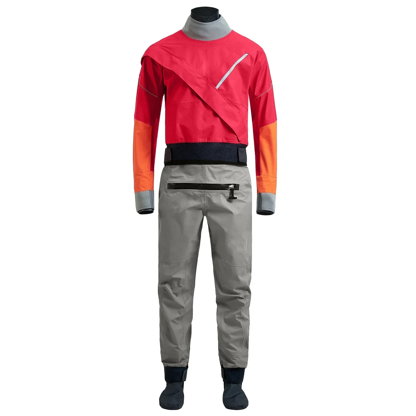 Customization 3 Layer Waterproof Breathable Rowing Dry Suit  Neutral Latex Neck Wrist Neckseal Neoprene Dry suit