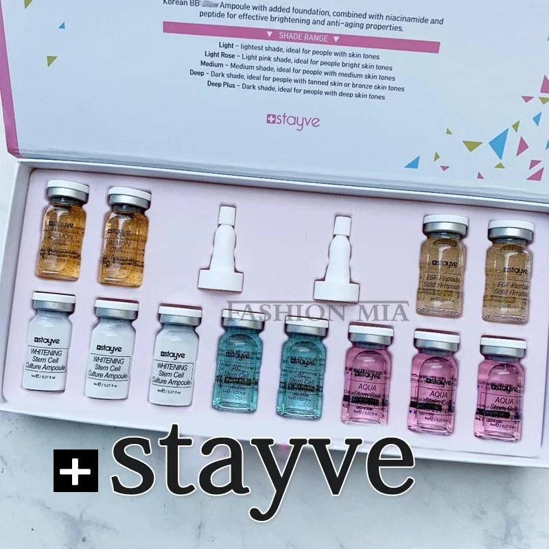 

Stayve BB Cream Glow Beginner Starter Kit Salmon DNA Whitening Hyaluronic Acid Serum Facial Skin Care Beauty