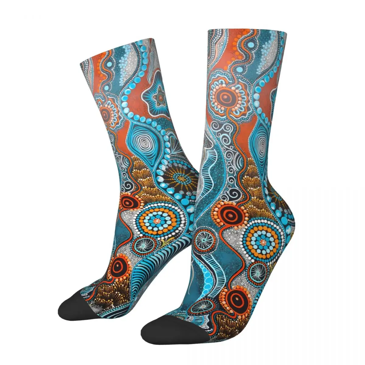 Mulgumpin Quandamooka Country Sock Printed Man Polyester