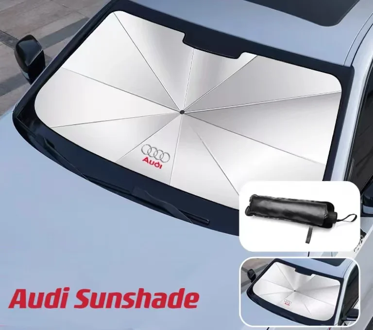 

Audi SunShade Protector Auto Front Window Sunshade Covers Car Sun Protector Interior Windshield Protection Outdoor Accessories