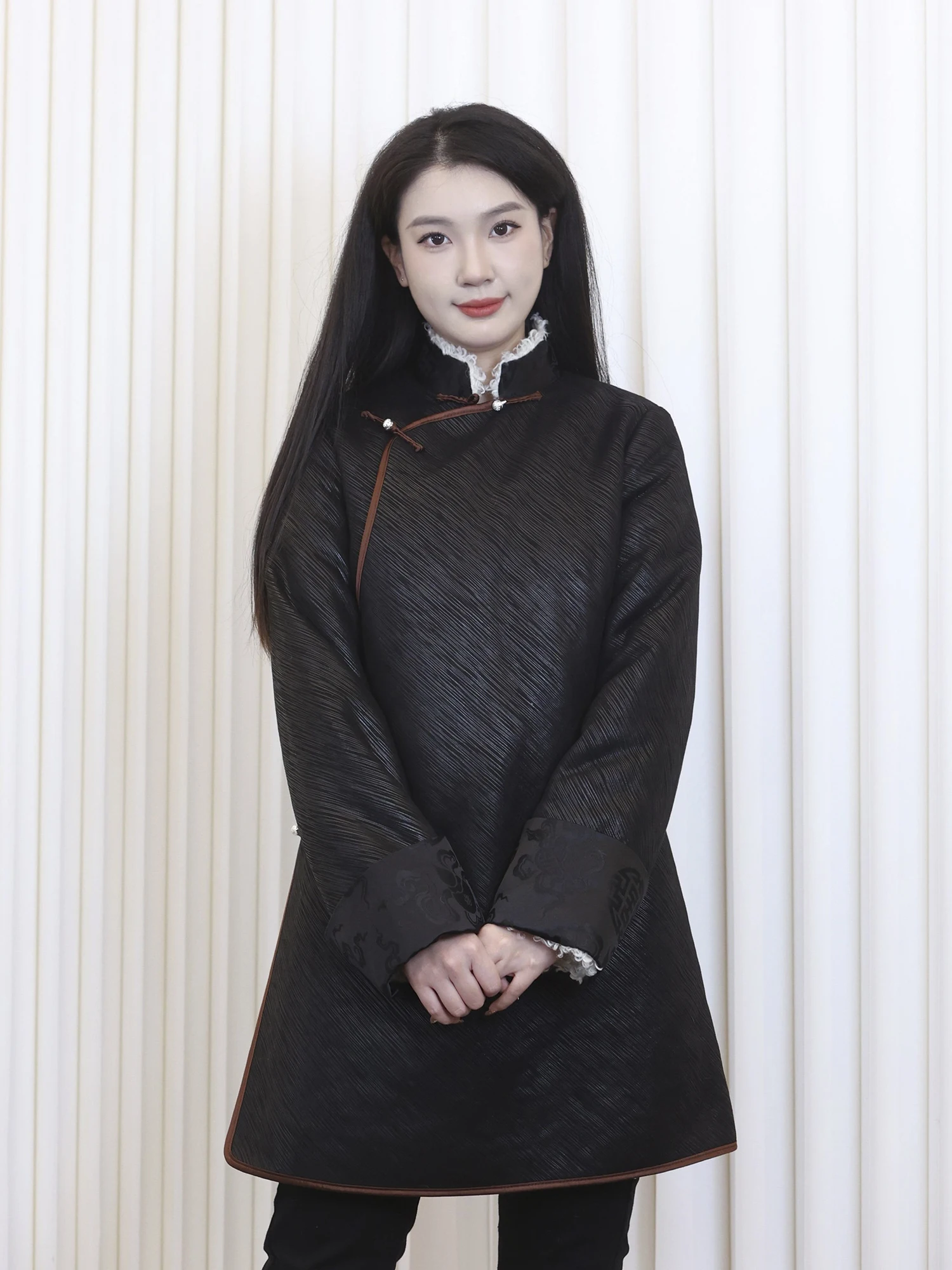 

Thiened Improved Version Tibetan Sle Women's Jaet Stand Collar Autumn Winter New Arrival Cotton Traditional Ethnic Oute...